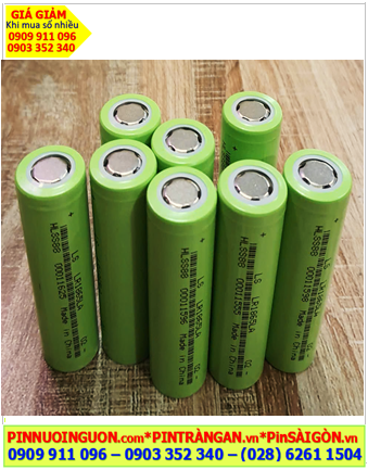 LISEN LR18650LA, Pin sạc 18650 lithium Li-ion 3.7v LISEN LS LR18650 2000mAh /Vỏ màu xanh (Discharge 10A)